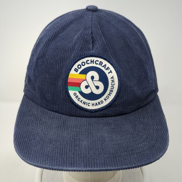Booch Craft Snapback 5 Panel Cap Blue One Size Adjustable Corduroy Brist Blanks - Picture 2 of 10